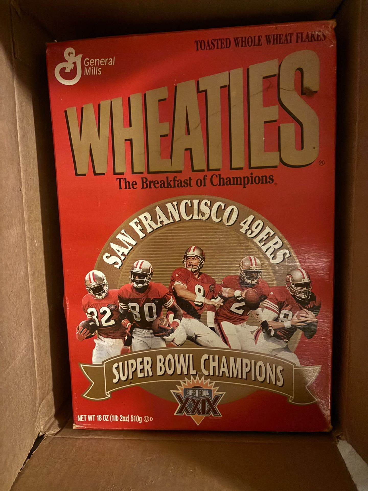Unopened Wheaties Box 49ers Super Bowl XXIX