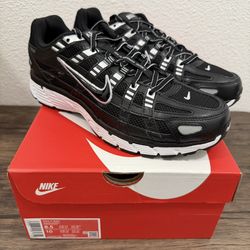 Nike P-6000- Black White Metallic Silver- 8.5M/10W