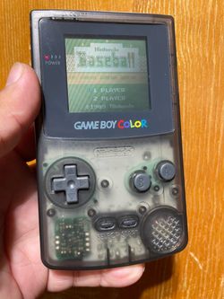 Nintendo Gameboy Smoke Black Reshell Transparent- Tested and Working!