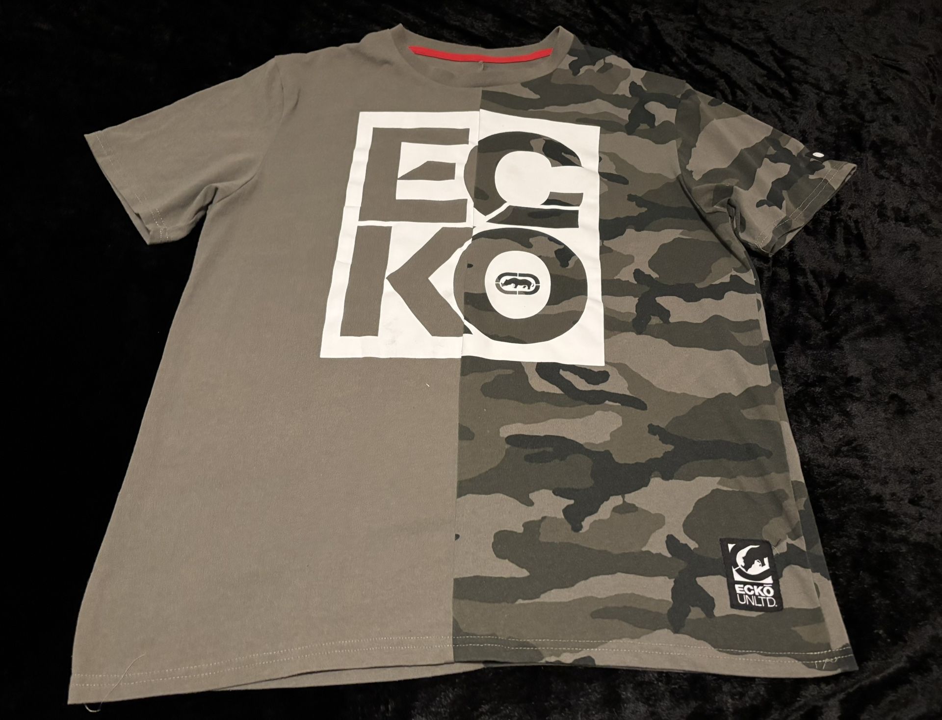 Mens XL Y2K Ecko Unltd Camo Tshirt