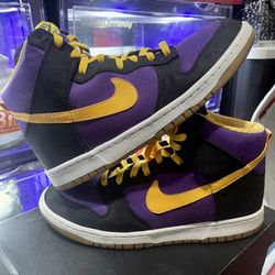 SB Dunk High Supreme Sunbeam Yellow lakers