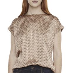 NWT WORTHINGTON satin knit women’s blouse Size XSmall 