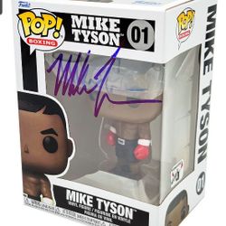 Mike Tyson Autograph Funko Pop Beckett Authentication 