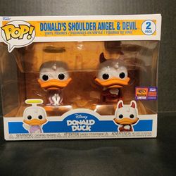 Funko Pop Wondercon Exclusive Donald's Shoulder Angel & Devil