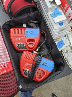 Milwaukee Batteries, Charger, Case, Knee Padsw