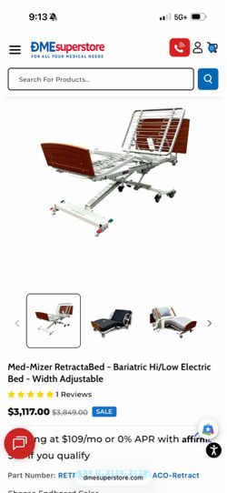 Med-Mizer Hospital Bed for Sale $1, 900 obo