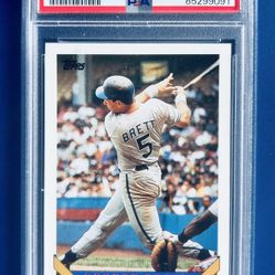 1993 Topps George Brett Baseball Card Graded PSA 8
