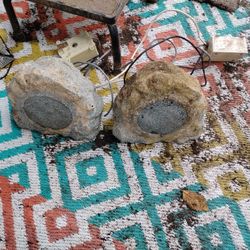 5" Outdoor Granite Gray Speakers Waterproof
