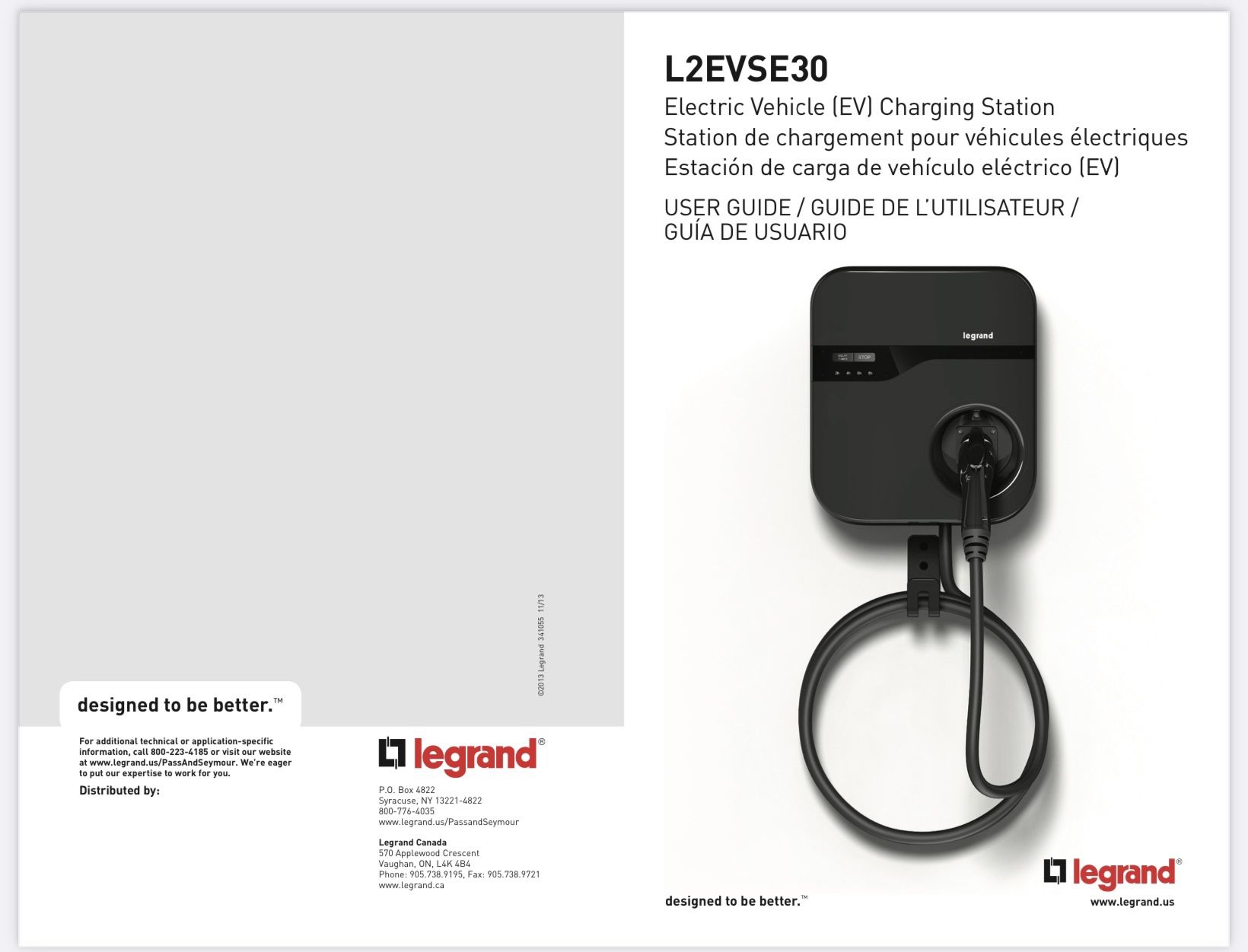 Legrand Electric vehicle charging station