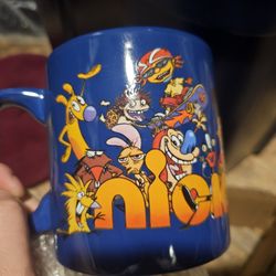 Nickelodeon 90’s Logo and Characters Green Ceramic Mug