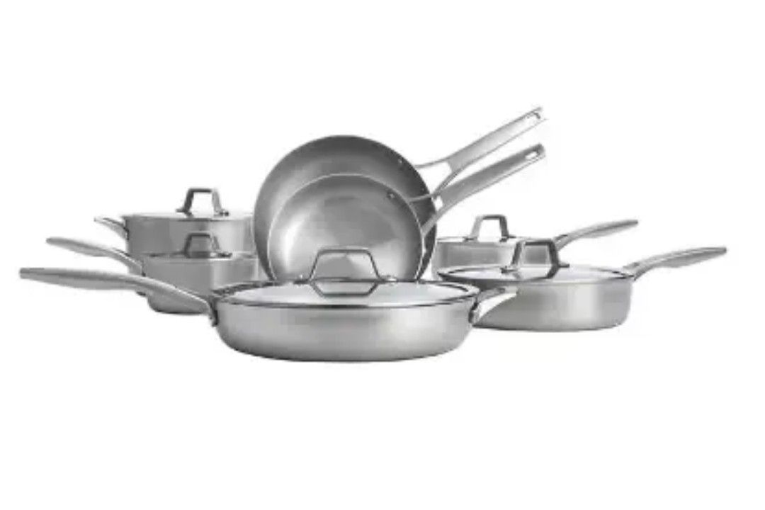 New Calphalon Premier 12-Piece Stainless Steel Cookware Set. Sells At Costco For 199