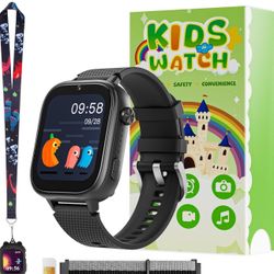 OKYUK 4G Smartwatch, Kids Watch for Kids with SIM Card, 47 Exciting Games, Two-Way Calling Feature, SOS Emergency Call Button Ideal for Kids Aged 3-12