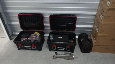 2 Husky Tool Boxes Of Random Tools