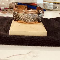 Navaho Copper and Sterling Cuff (Robert Little)
