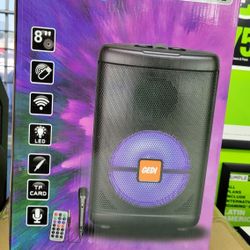 New Bluetooth Speaker Rechargeable DJ Karaoke ALL IN ONE 