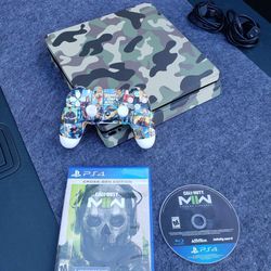 $280! Playstation 4 Slim 1TB 1,000GB with Custom GTA5 Controller Brand New & New Call Of Duty Game $280! The lowest