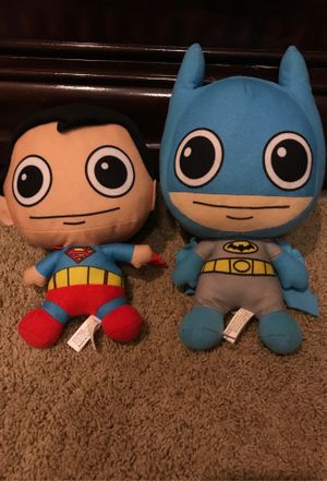 Photo DC mini Batman and Superman plushy toy