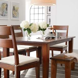 Crate&Barrel Basque Dinning Set 104"