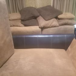 chocolate dark chocolate sectional great condition