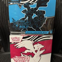 Black Bolt White Flare Elite Trainer Box Etb Set 