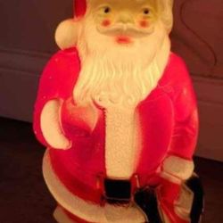 Vintage Empire SANTA CLAUS with Toy Bag Lighted Blow Mold