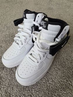 AF1,  High Top, black and white,  7