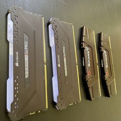 DDR4 3200MHZ Ram RGB Corsair 2x16gb and RipJaw 2x16gb