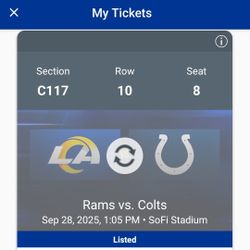 Rams vs Colts - 9/28/25