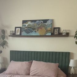 Floating Wood Picture Ledge Wall Mounted Shelf