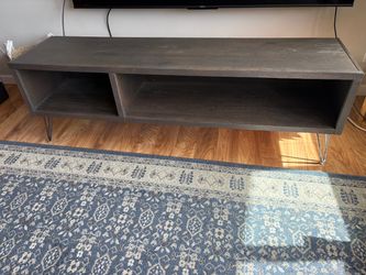 Mid-Century Modern Wood TV Stand / Media Console with Hairpin Legs