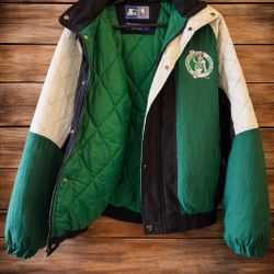 Vintage Boston Celtics Starter Jacket – 90s Classic (L)