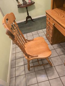 Lighted desk and chair