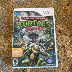 Teenage Mutant Ninja Turtles Smash-Up (Nintendo Wii, 2009) W/ Manual, Comic Book