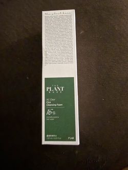 THE PLANT BASE AC Clear Cica Cleansing Foam 120ml | Centella asiatica leaf 16% | AHA+BHA+PHA+LHA Cleanser | Plant-based | Korean Skin Care, Korean Ski