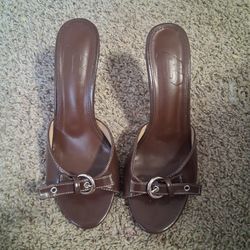 Brown Kitten Heels