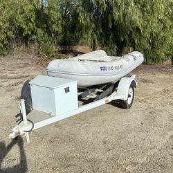 Inflatable Boat With Trailer