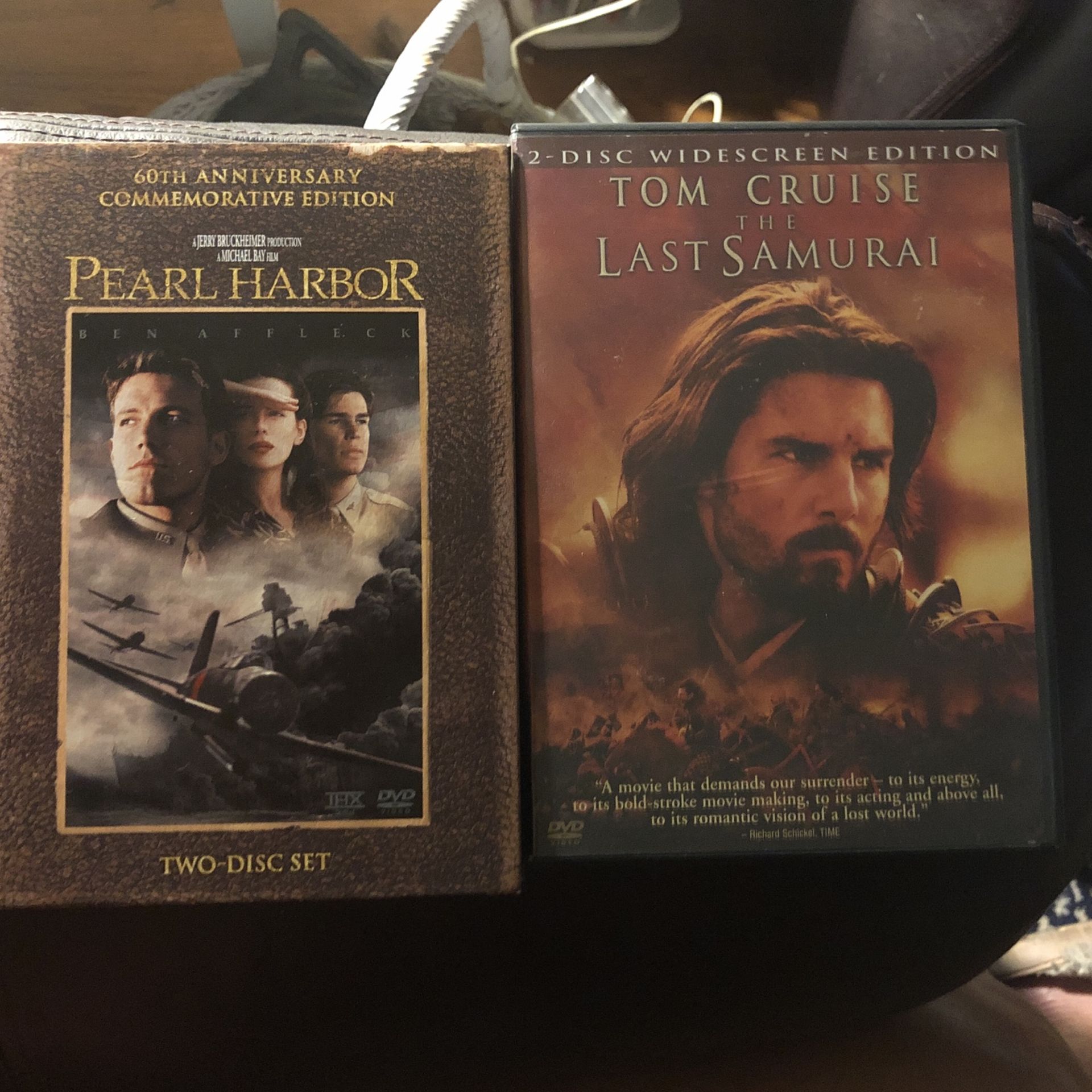 Pearl Harbor/Last Samurai DVD’s Set