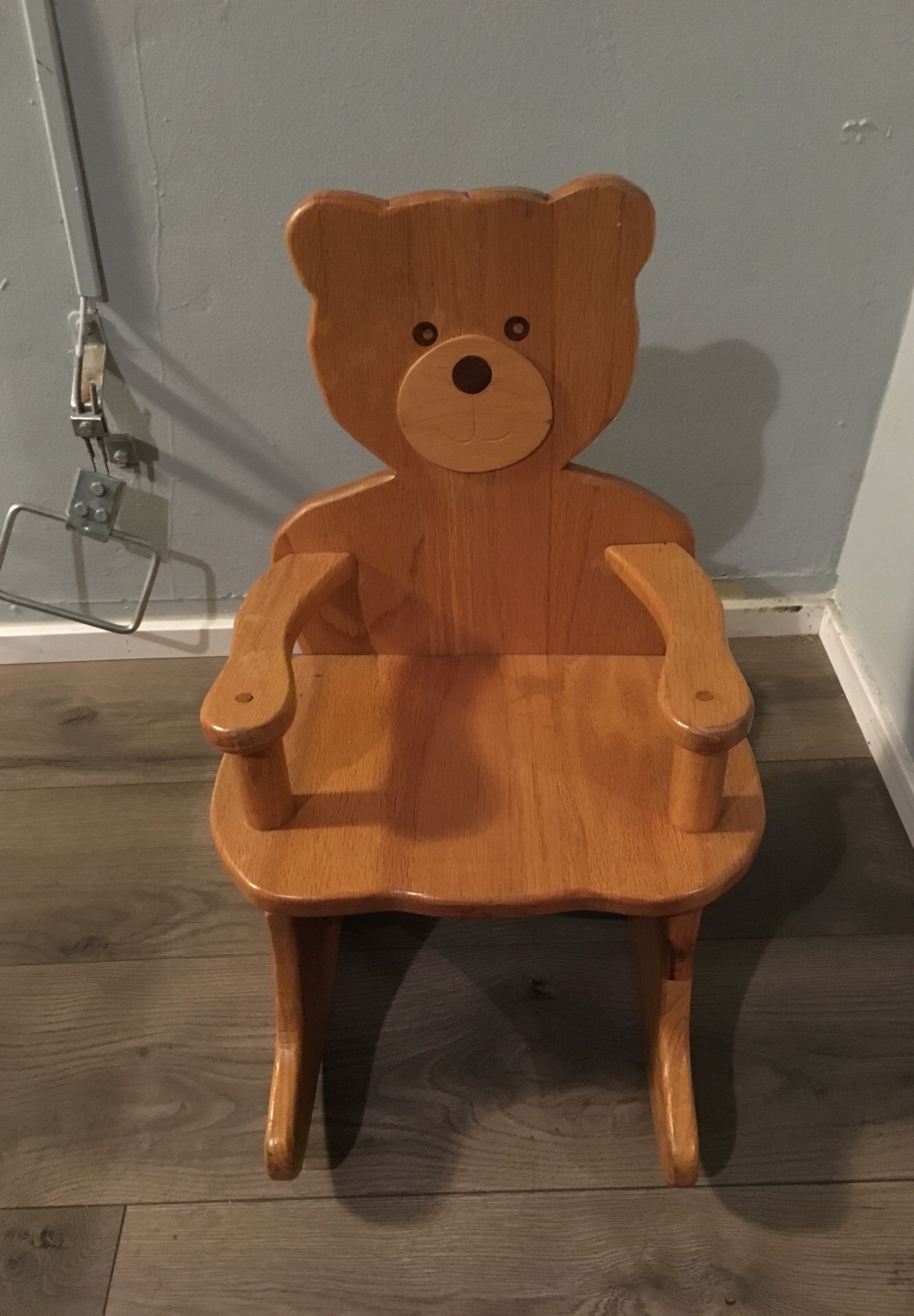 Rocking wood chair for kids