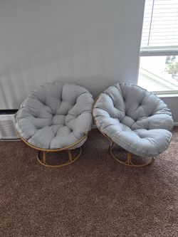 Circle papasan chairs