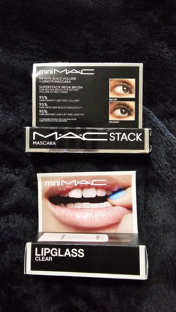MAC MINI LIP GLOSS/ MINI MASCARA 
