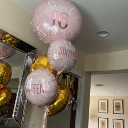 Sweet 16 Balloons (Helium Filled) 