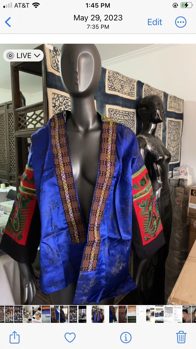 Antique style dragon silk festival cloth