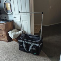 Large Rolling Garment Rack Bag Dance Travel
