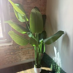 6ft Artificial Bird of Paradise Plant – Like New – Modern Decor