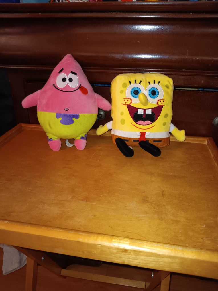 Patrick And SpongeBob Plushes