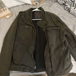 Levi And Strauss Military Green Jacket 