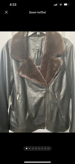 New Vera Wang Moto Leather Jacket