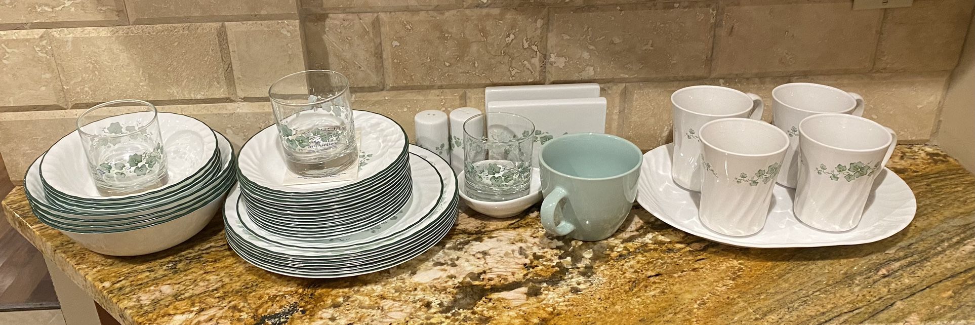 Dinner Plates Vintage Green Corelle Dishes Corelle Spring Blossom