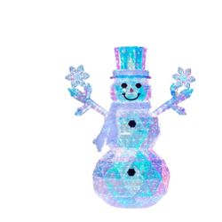 Member's Mark 6' Pre-Lit Prismatic Snowman Christmas Decor