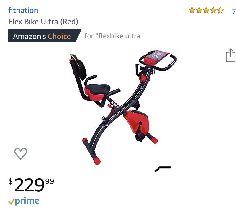 Flexbike ultra multi position folding exercise bike . These are great
